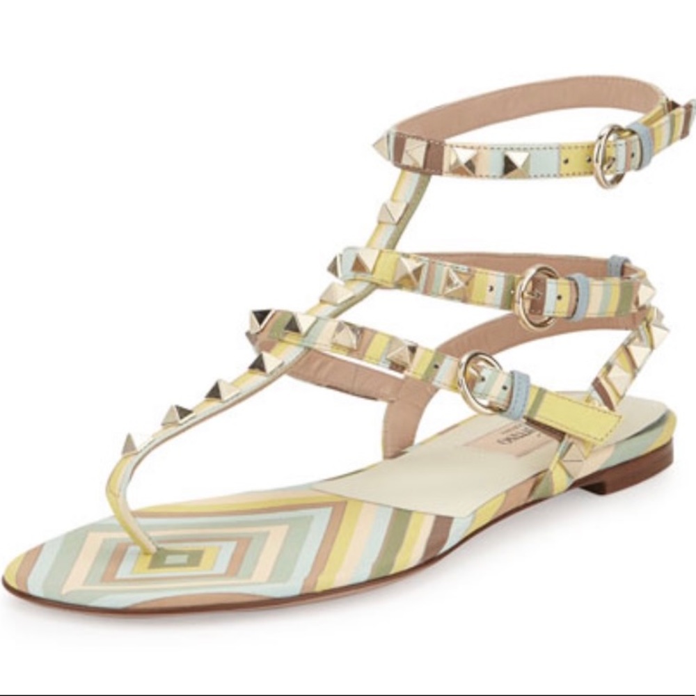 Valentino Garavani Rockstud Gladiator Sandal